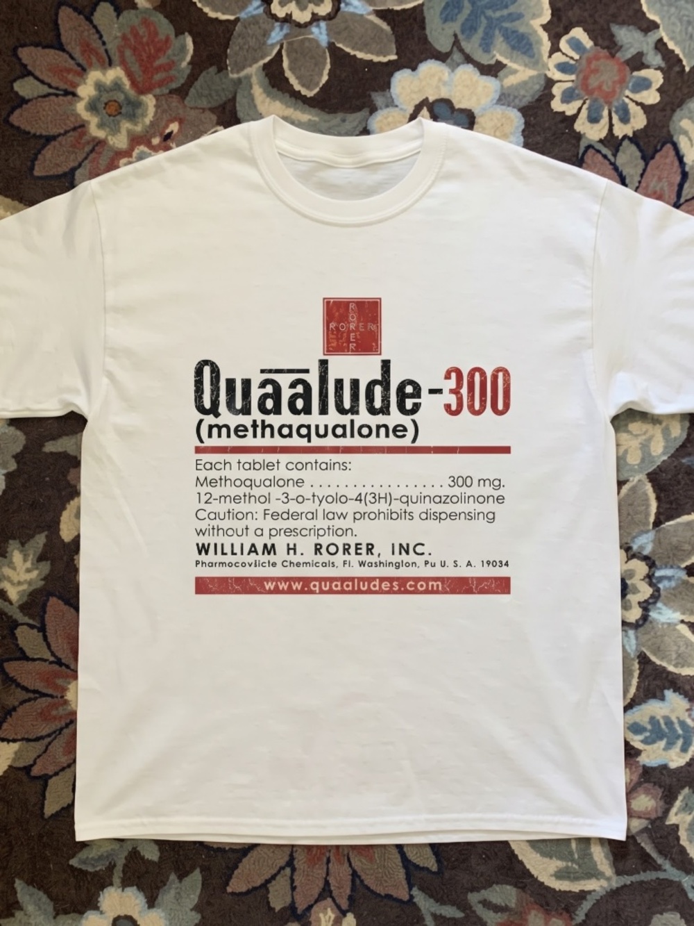 Vintage quaaludes graphic tee